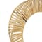 12.5" Brown Abstract Handmade Mobius Strip Sculpture with White Marble Base